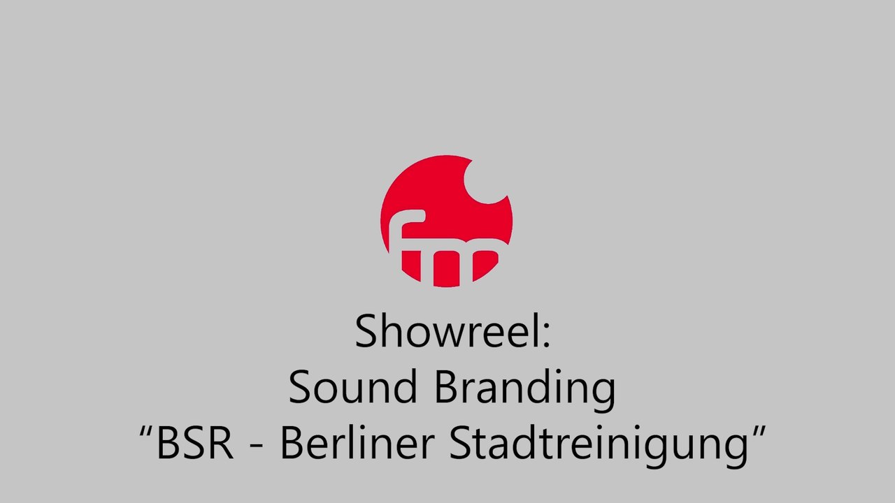 Showreel: Sound Branding BSR - Berliner Stadtreinigung