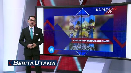 Heboh, Aksi Undangan Kalungkan Uang ke Pengantin di Bangkalan