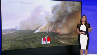 نيران حرائق الغابات تشتعل في 2500 هكتار بكندا