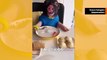 Suloinen video: possu opettaa etikettiä käyttämällä aterimia aterian aikana