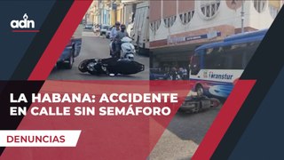 La Habana: Accidente en calle sin semáforo