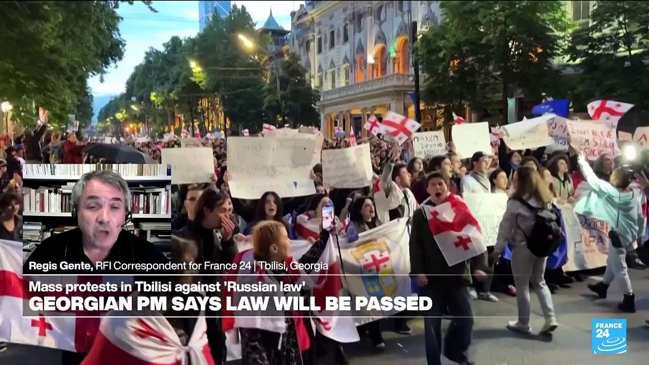 New protests in Tbilisi against 'Russian law', Georgian PM says bill will be passed