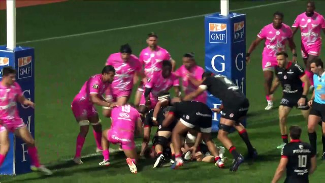 TOP 14 - Essai de Emmanuel MEAFOU 2 (ST) - Stade Toulousain - Stade Français Paris