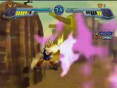 Dragon Ball Z: Infinite World PS2 - Goku SS4 VS Baby Vegeta #dragonballgame #dbgt RJ ANDA