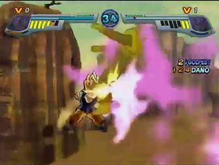 Dragon Ball Z: Infinite World PS2 - Goku SS4 VS Baby Vegeta #dragonballgame #dbgt RJ ANDA