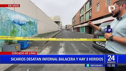 Infernal balacera cerca de la iglesia Las Nazarenas deja tres heridos en el Cercado de Lima