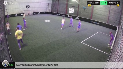 Faute de BRYANE POIDEVIN - FOOT 2 RUE