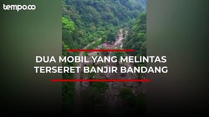 Pencarian 6 Penumpang yang Terseret Banjir Bandang di Lembah Anai Tanah Datar