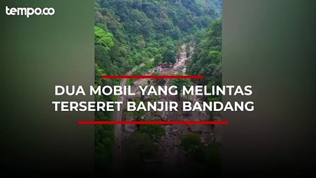 Pencarian 6 Penumpang yang Terseret Banjir Bandang di Lembah Anai Tanah Datar