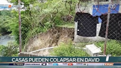Varias familias temen el colapso de sus casas en Altos del Río en Chiriquí