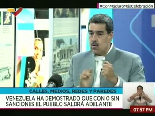 Pdte. Maduro: Pasamos de un 85% de dependencia exterior a un 97% de producción nacional