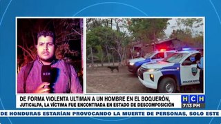 Pistoleros le quitan la vida a una persona en El Boquerón, Juticalpa