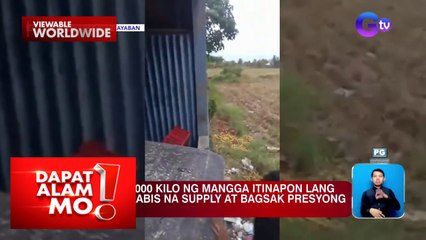 Oil price rollback; Mga mangga sa Isabela, itinatapon na lang (May 13, 2024) | Dapat Alam Mo!