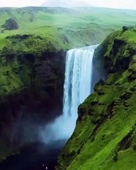 Mesmerizing waterfall magic in Iceland! ✨