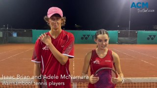 Tennis: Isaac Brian and Adele McNamara