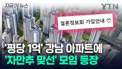 "입주민끼리 사돈 맺자"...'평당 1억' 강남 아파트에 등장한 '맞선 모임' [지금이뉴스] / YTN