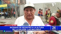 Incendio en Cercado de Lima: Se registra siniestro en vivienda cerca a la Plaza Unión