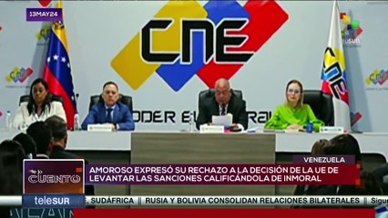 Pdte. del CNE rechazó decisión de la Unión Europea sobre levantamiento de sanciones a autoridades del ente