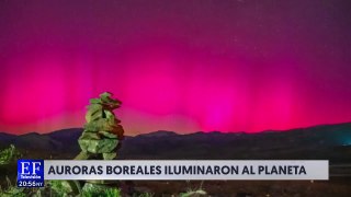 Auroras boreales iluminaron al planeta