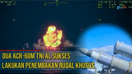 Dua KCR-60M TNI AL Sukses Lakukan Penembakan Rudal Khusus
