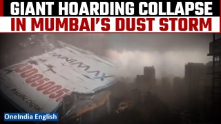Mumbai Hoarding Collapse: Jaw-Dropping Moment Shows Mega Hoarding Falling Amid Thunderstorm