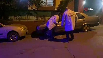 Kocaeli'de motosikletli saldırganların binayı kurşunlama anı kamerada