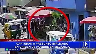 SJM: hallan mototaxi que habría sido usado por asesinos de hombre en taller mecánico