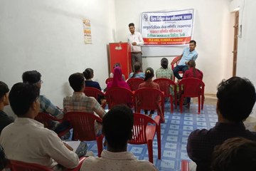 बाल विवाह की रोकथाम के लिए विधिक जागरूकता शिविर में दी जानकारी