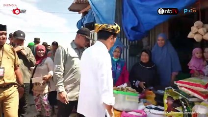 Kunjungi Pasar Laino Raha, Presiden Jokowi Disambut Lautan Masyarakat Muna