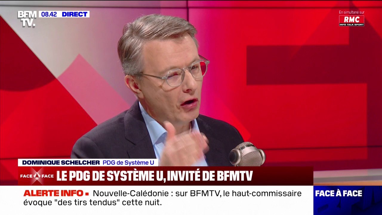 Dominique Schelcher estime que "800 millions de produits en moins" sont "passés dans le scan des hôtesses de caisse" dans les magasins Système U en 2023