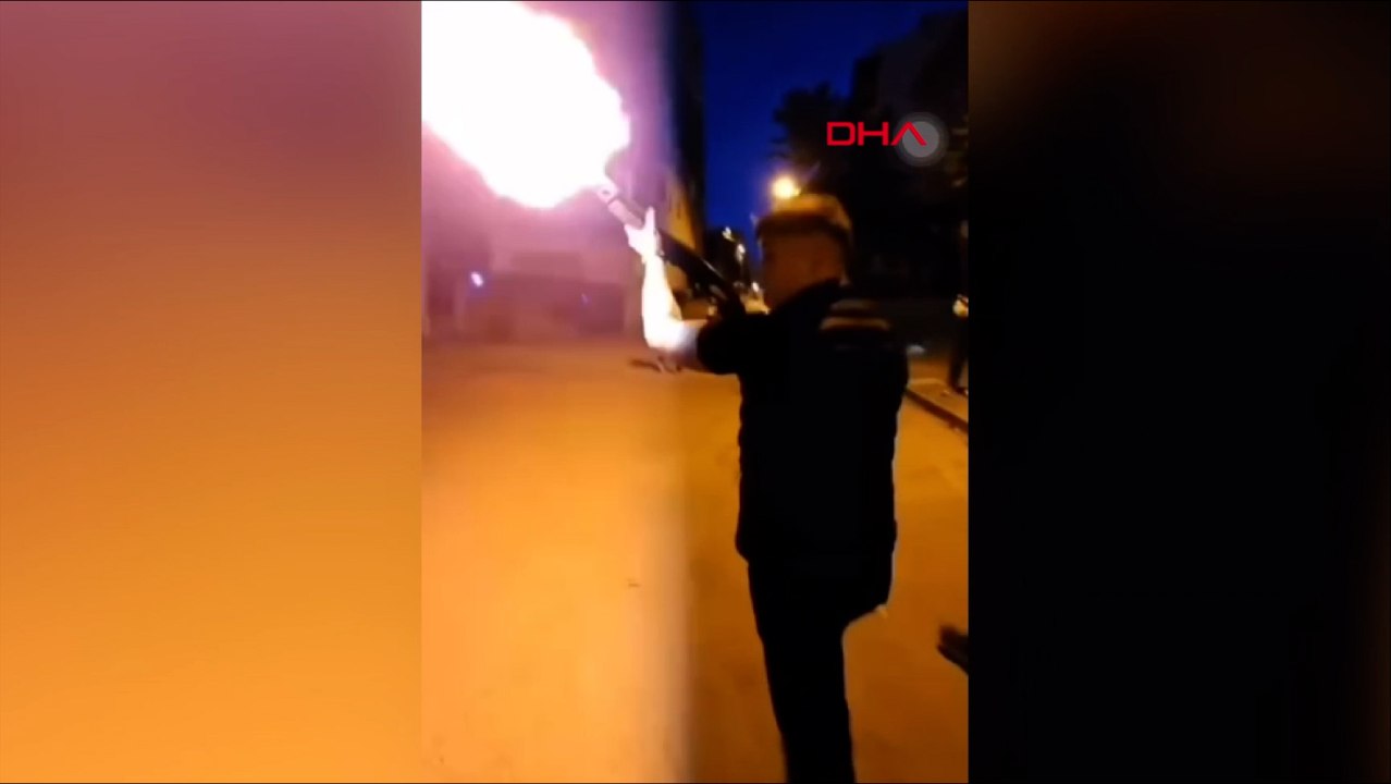 Kartal'da asker eğlencesinde pompalı tüfekle havaya ateş açtı