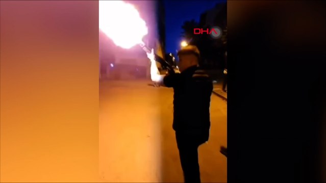 Kartal'da asker eğlencesinde pompalı tüfekle havaya ateş açtı