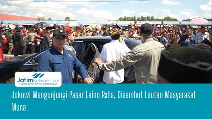 Jokowi Mengunjungi Pasar Laino Raha, Disambut Lautan Masyarakat Muna