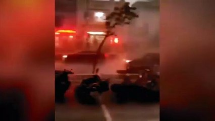 Disaster: rocks from the sky and a hurricane winds of 180 km/h rain