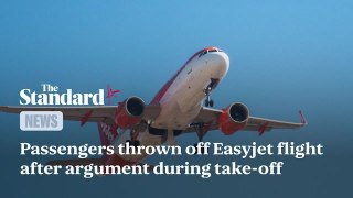 Passengers thrown off Easyjet flight after argument during take-off