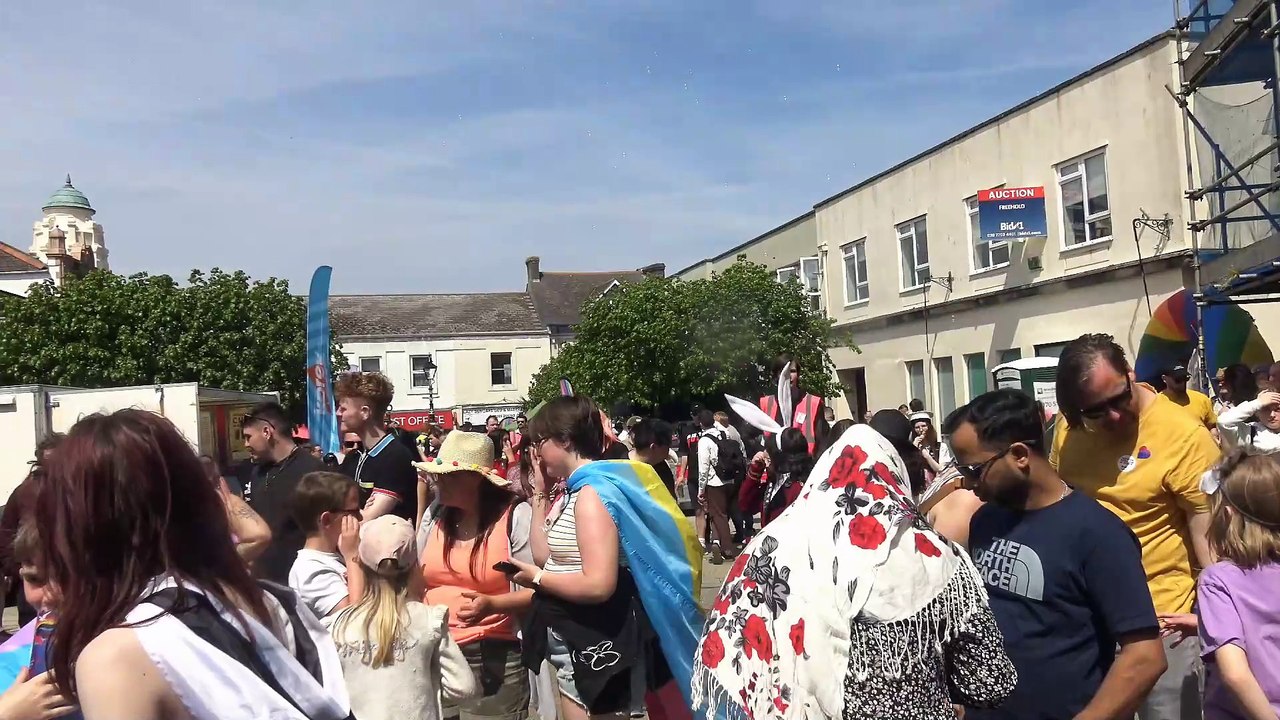 Camborne Cornwall Gay LGBTQIA+ Pride 11th May 2024 Roxie Moron Drag