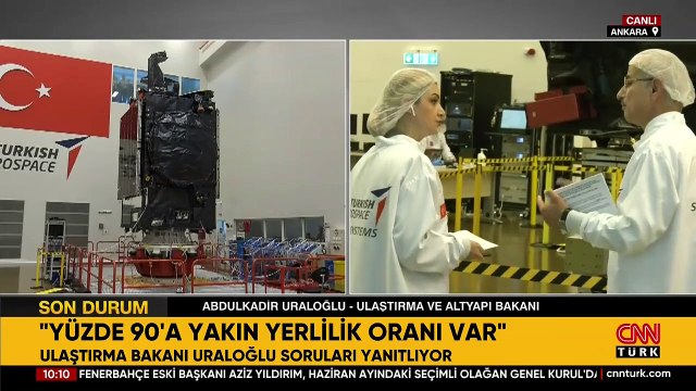Son dakika... Yerli uydu Türksat 6A, CNN TÜRK'te! Bakan Uraloğlu'ndan özel açıklamalar