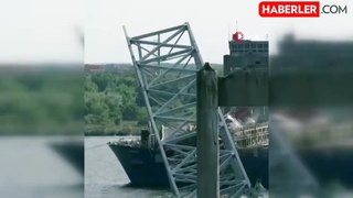 Baltimore'daki köprünün kalan kısmı kontrollü olarak patlatıldı
