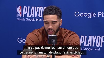 Celtics - Tatum : "Pas de meilleur sentiment que de gagner un match de playoffs à l'extérieur"
