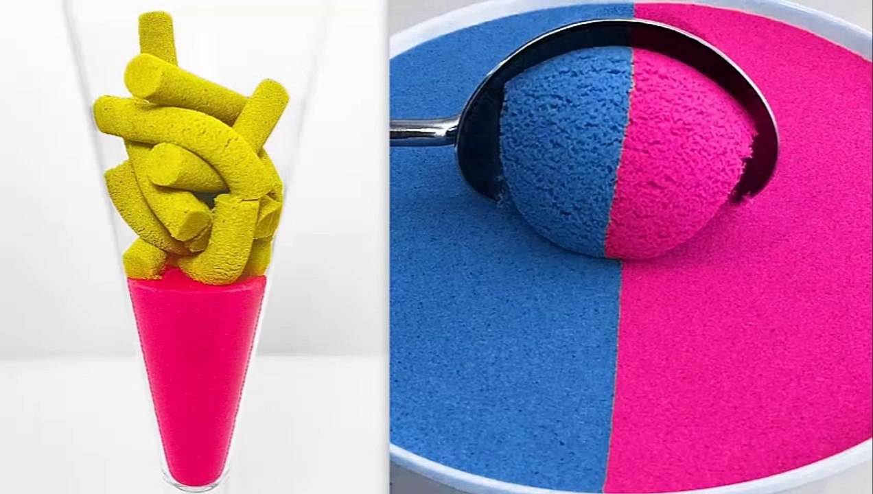 Satisfying Kinetic Sand Cutting Compilation