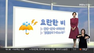 [날씨] 내일 비 소식…돌풍·벼락·싸락우박 동반
