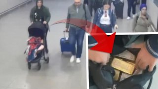 İstanbul Havalimanı'nda külçe altınlar bebek arabasından çıktı