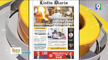 Titulares de prensa dominicana martes 14 de mayo 2024 | Hoy Mismo