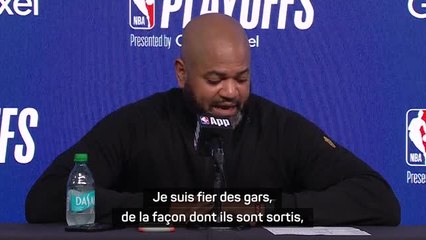 Cavaliers - Bickerstaff : "Je suis fier des gars, ils ont tout donné sur le terrain"