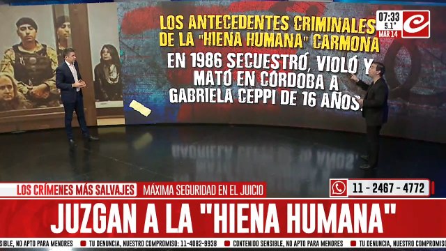 Juzgan a la hiena humana , uno de los asesinos más sanguinarios de Argentina