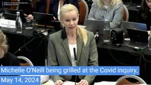 Michelle O'Neill being grilled at the Covid inquiry, May 14, 2024