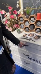 Une solution pour ranger les collants dans le placard (Note : Cette vidéo enregistrée à la Foire de Paris ne fait l’objet d’aucune contrepartie)