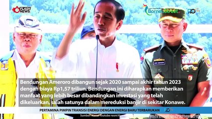Resmikan Bendungan Ameroro, Presiden: Cegah Krisis Air dan Reduksi Banjir
