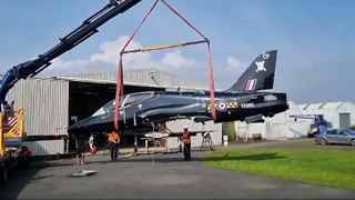 Hawk jet arrives in Sunderland - footage courtesy of NELSAM