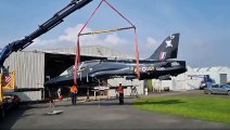 Hawk jet arrives in Sunderland - footage courtesy of NELSAM